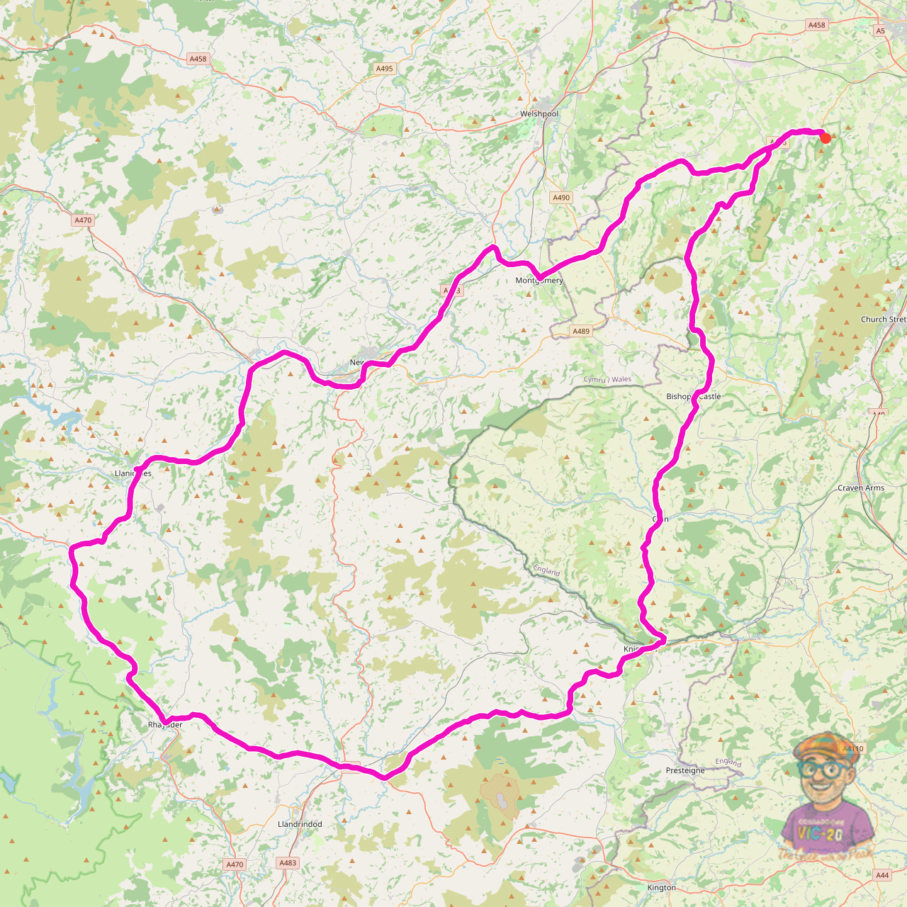 Green Lanes and Welsh Hills — a Wet Winter Loop